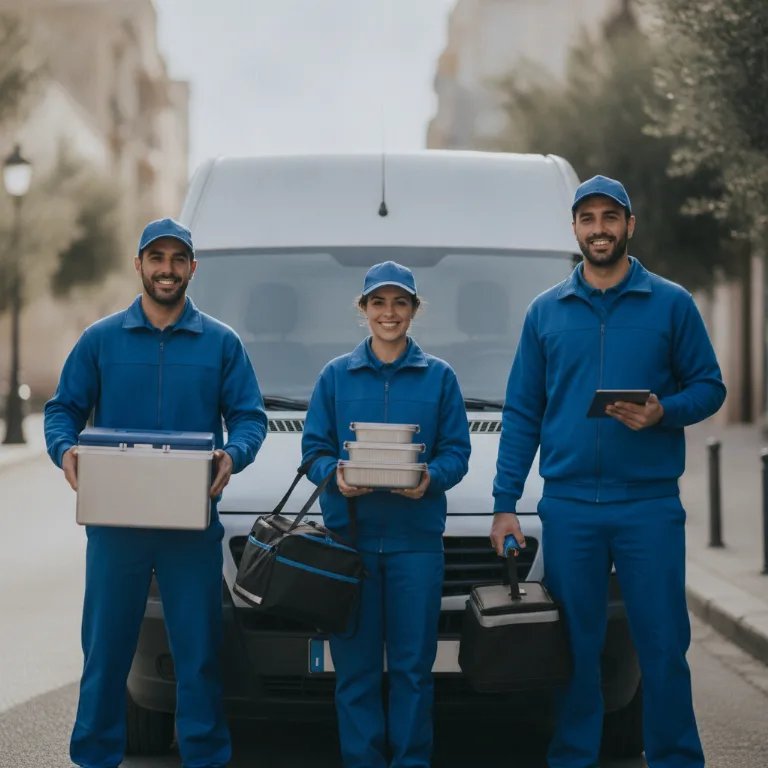 Entrega de Comidas equipo en Santander